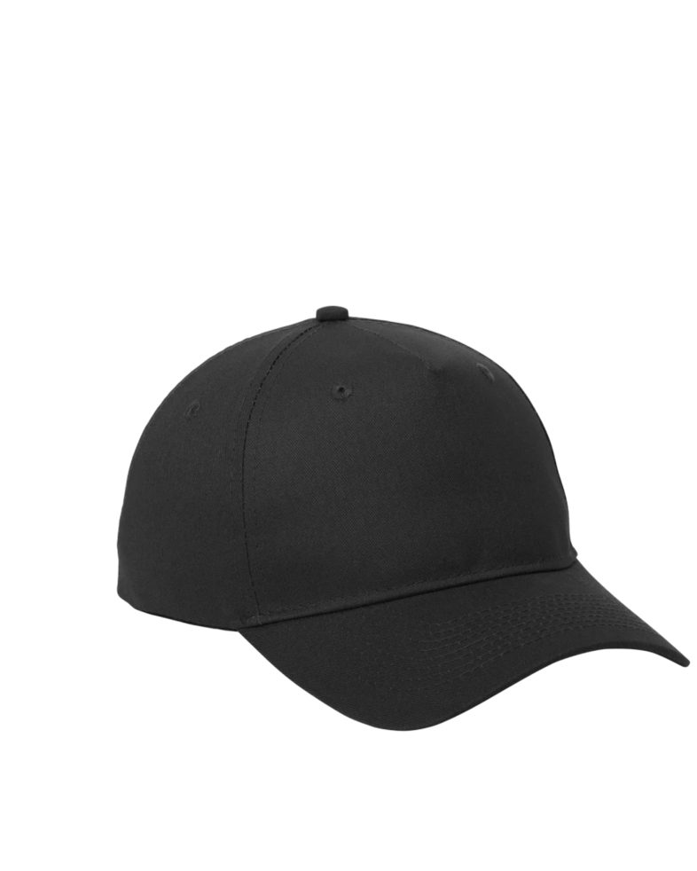 Image of a model wearing a CP86 Port & Company Five-Panel Twill Cap