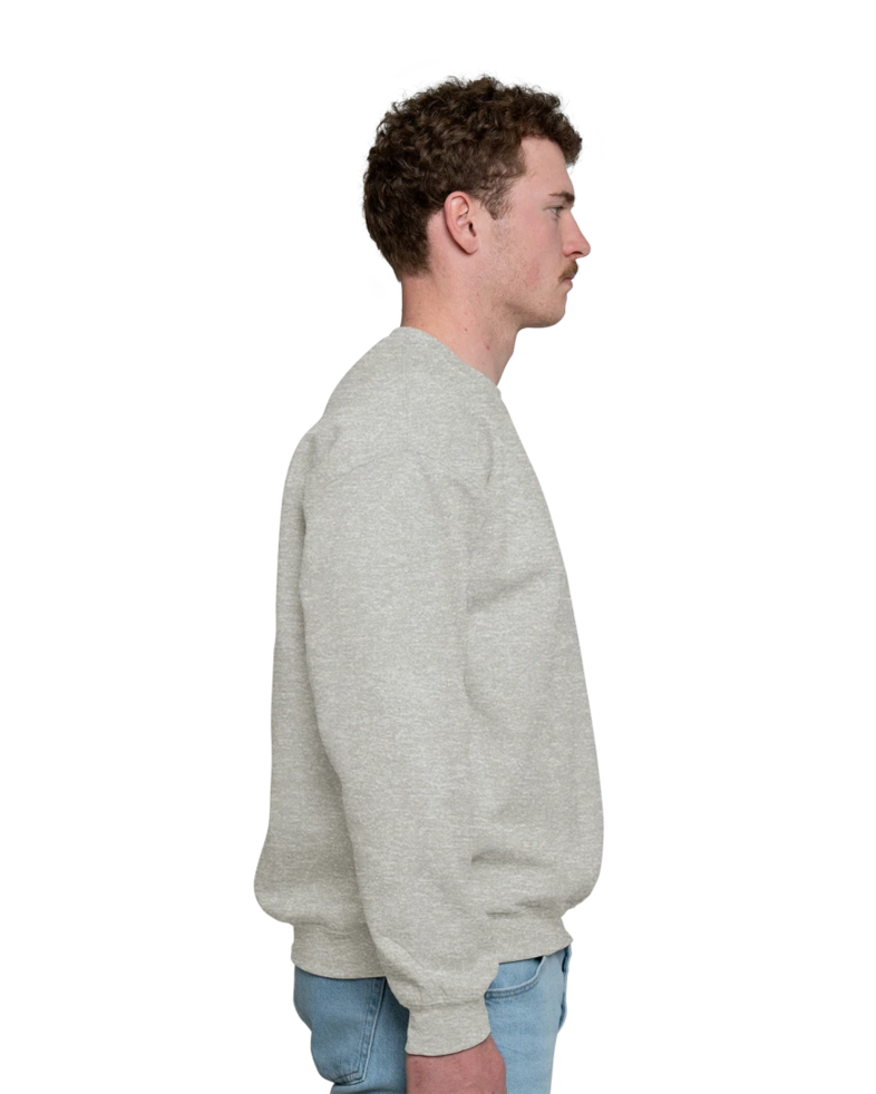 Image of a model wearing a 18000 Gildan Crewneck Sweatshirt