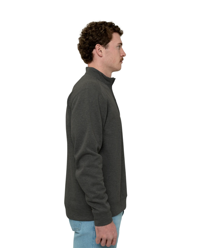 Image of a model wearing a K807 Port Authority Interlock 1/4-Zip