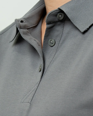 Closeup of a LCK08685 Cutter & Buck Ladies Advantage Tri-Blend Pique Polo