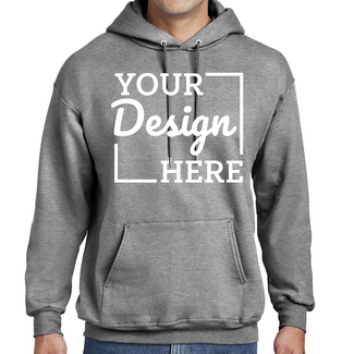 Custom Sweats:  F170 Hanes Pullover Hooded Sweatshirt