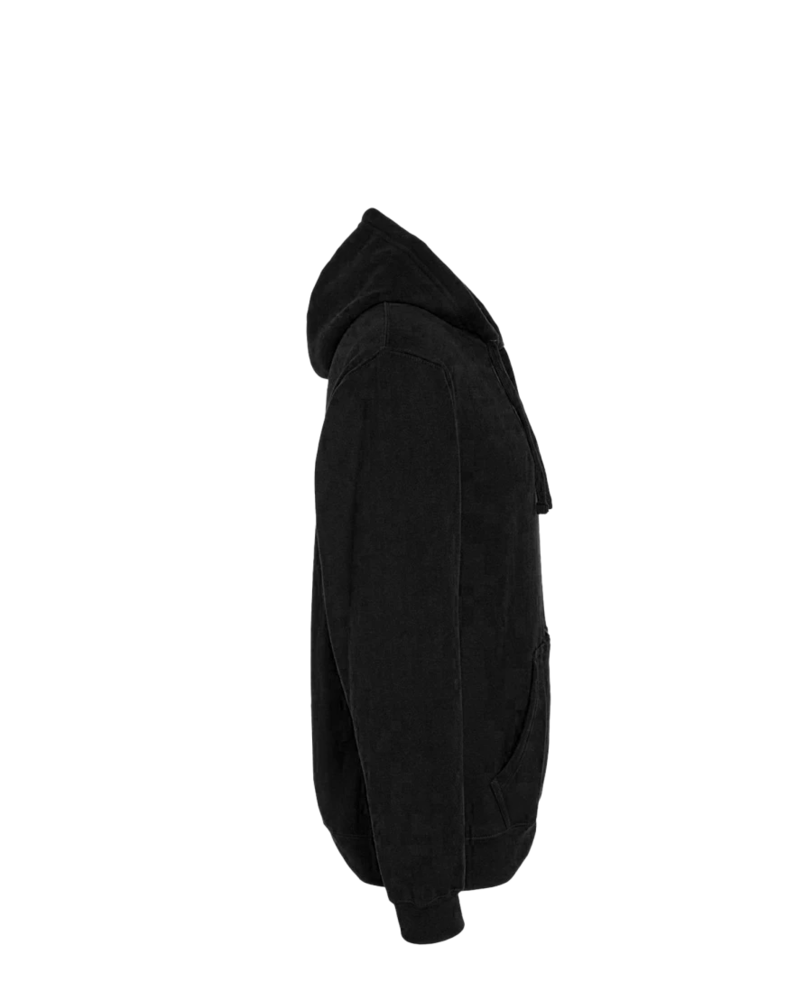 Image of a model wearing a 8815 J. America Tailgate Hooded Sweatshirt