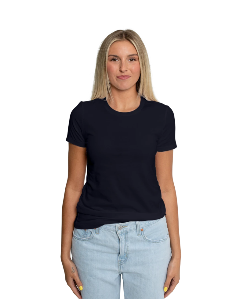 Image of a model wearing a 6004 Bella + Canvas Ladies' Favorite Tee