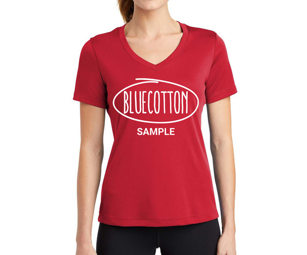 LST353 Sport-Tek Ladies Vneck short sleeve PosiCharge Competitor