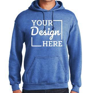 Custom Featured Brands:  18500 Gildan Blend Pullover Hooded Sweatshirt