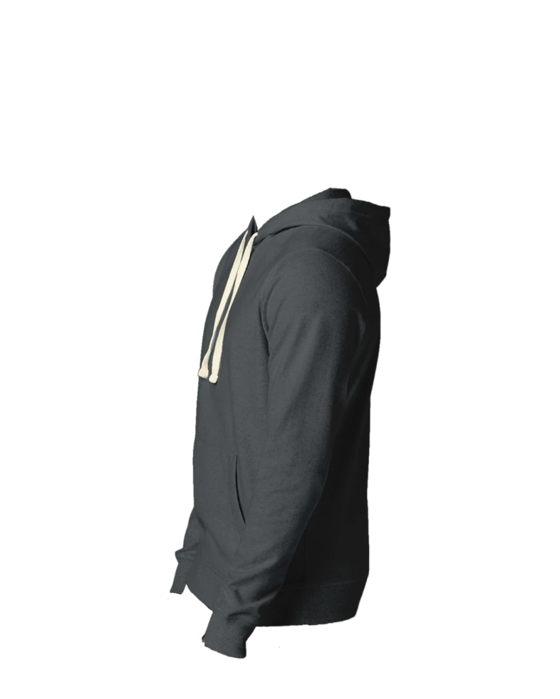 Image of a model wearing a DT8100 District Re-Fleece Hoodie