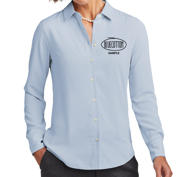 BB18007 Brooks Brothers® Women’s Full-Button Satin Blouse