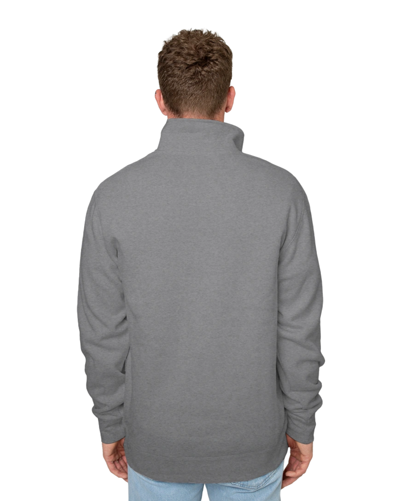 Image of a model wearing a 5125 AS Colour Stencil Half Zip Crew