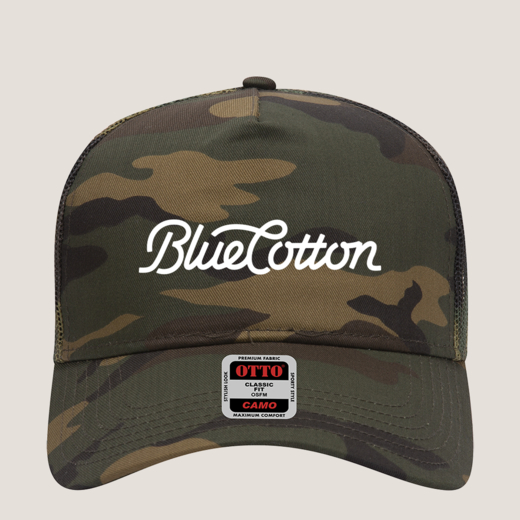 Sample image of 47-049 OTTO CAP Camouflage 5 Panel Mid Profile Mesh Back Trucker Hat