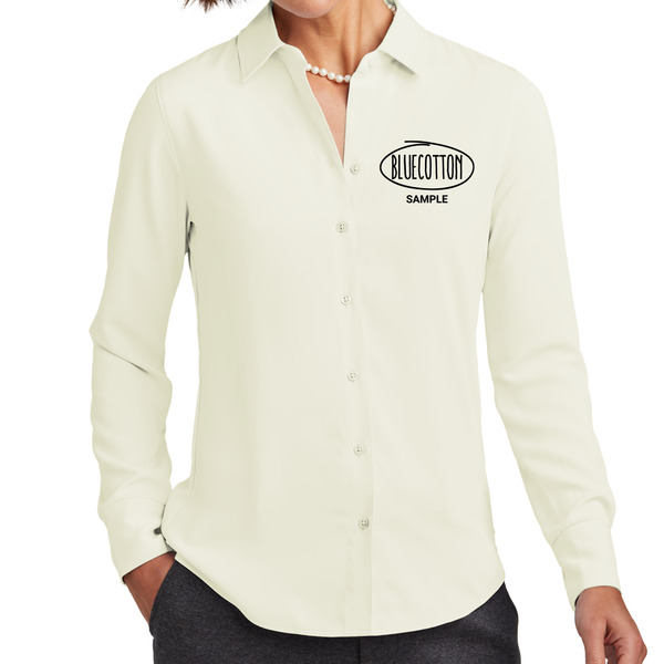 BB18007 Brooks Brothers® Women’s Full-Button Satin Blouse