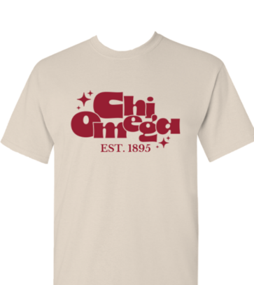 Chi Omega Stacked design idea