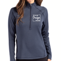 LCK00182 Cutter & Buck Peshastin Eco Fleece Recycled Womens Half Zip Pullover