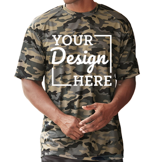 Short Sleeve T-Shirts:  BG4181 Badger Camo Short Sleeve T-Shirt 