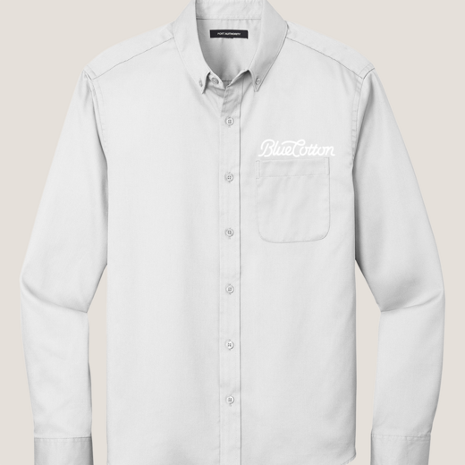 Sample image of W808 Port Authority Long Sleeve SuperPro React Twill Shirt