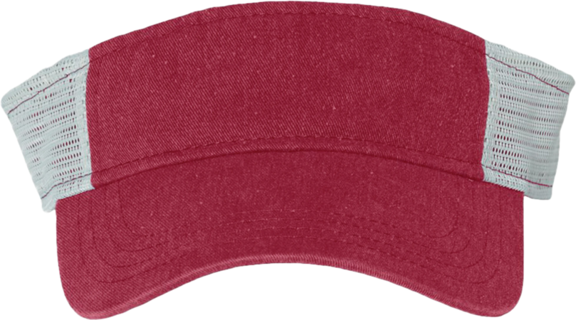 Model wearing a SP540 Sportsman Pigment-Dyed Trucker Visor