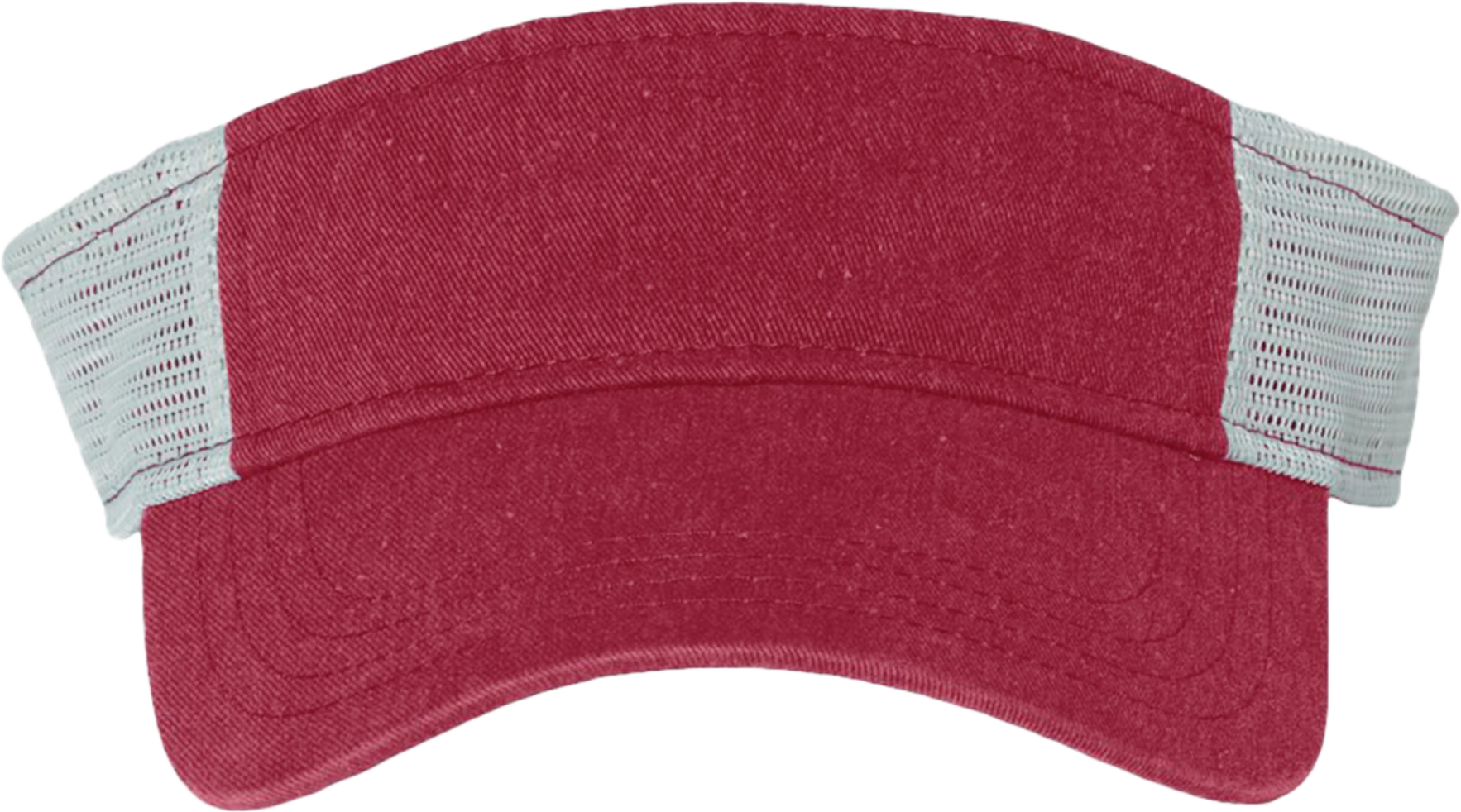 Image of a model wearing a SP540 Sportsman Pigment-Dyed Trucker Visor