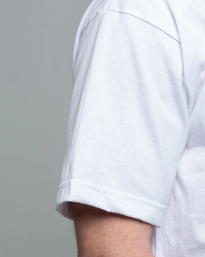Closeup of a 5040 Bayside USA-Made 100% Cotton T-Shirt