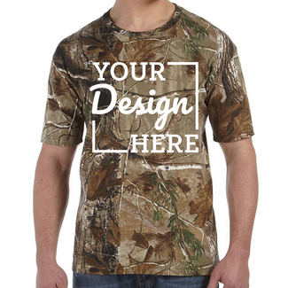 Short Sleeve T-Shirts:  3980 Code V Realtree Camouflage Short Sleeve T-Shirt 