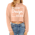 7502 Bella + Canvas Women's Cropped Fleece Hoodie