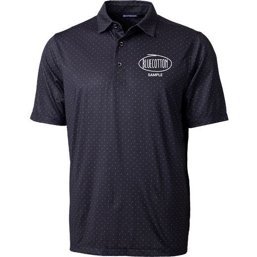 Sample image of MCK00137 Cutter & Buck Pike Double Dot Print Stretch Mens Polo