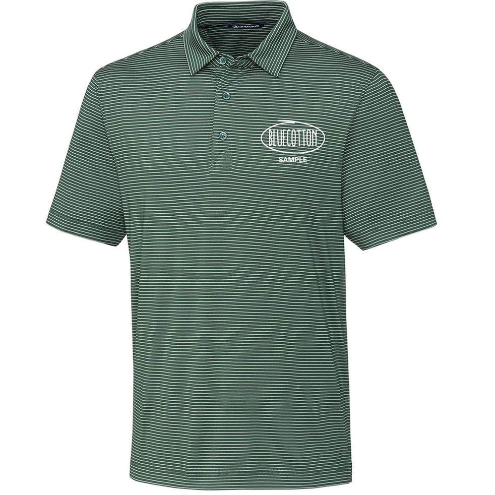 Image of MCK00144 Cutter & Buck Forge Pencil Stripe Stretch Mens Polo