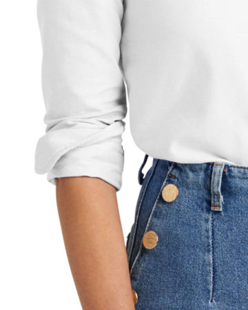 Closeup of a BB18005 Brooks Brothers® Women’s Casual Oxford Cloth Shirt