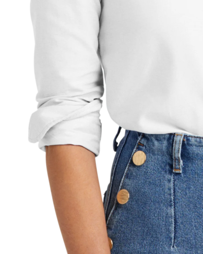 Closeup of a BB18005 Brooks Brothers® Women’s Casual Oxford Cloth Shirt