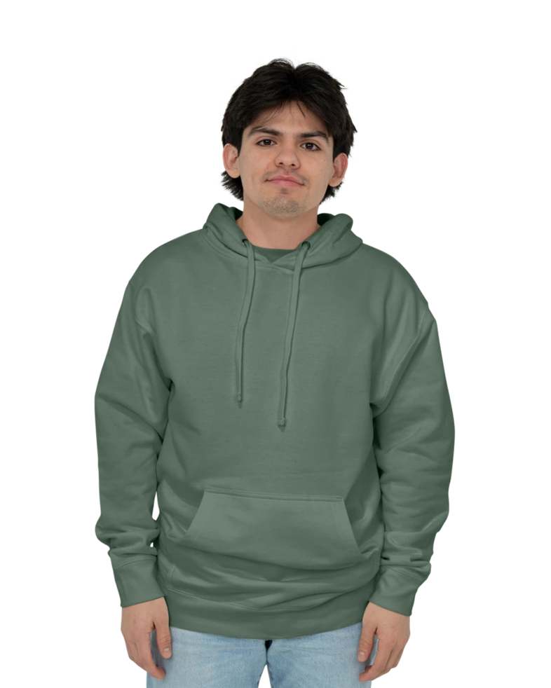 Image of a model wearing a SS4500 Independent Trading Co. Midweight Hooded Sweatshirt