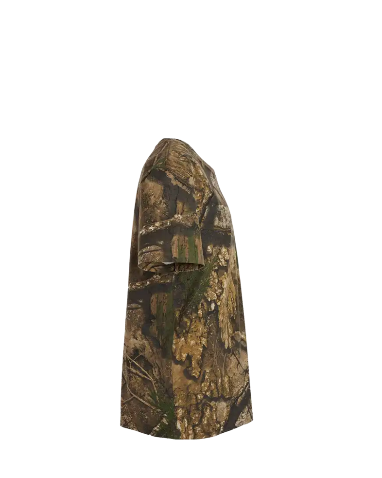 Image of a model wearing a 3980 Code V Realtree Camouflage Short Sleeve T-Shirt 