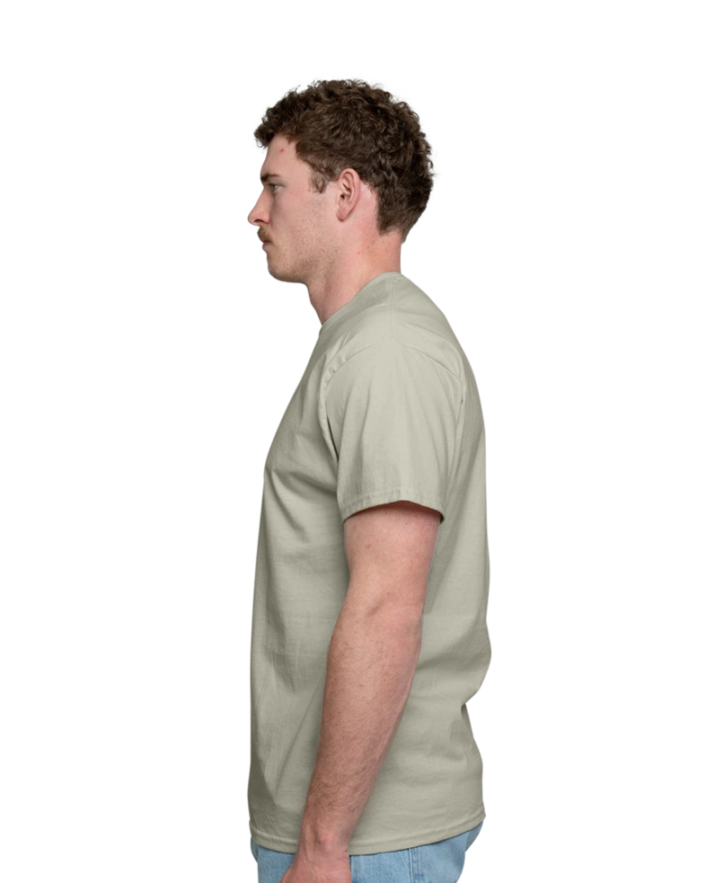 Image of a model wearing a 5250 Hanes Unisex Authentic T-Shirt
