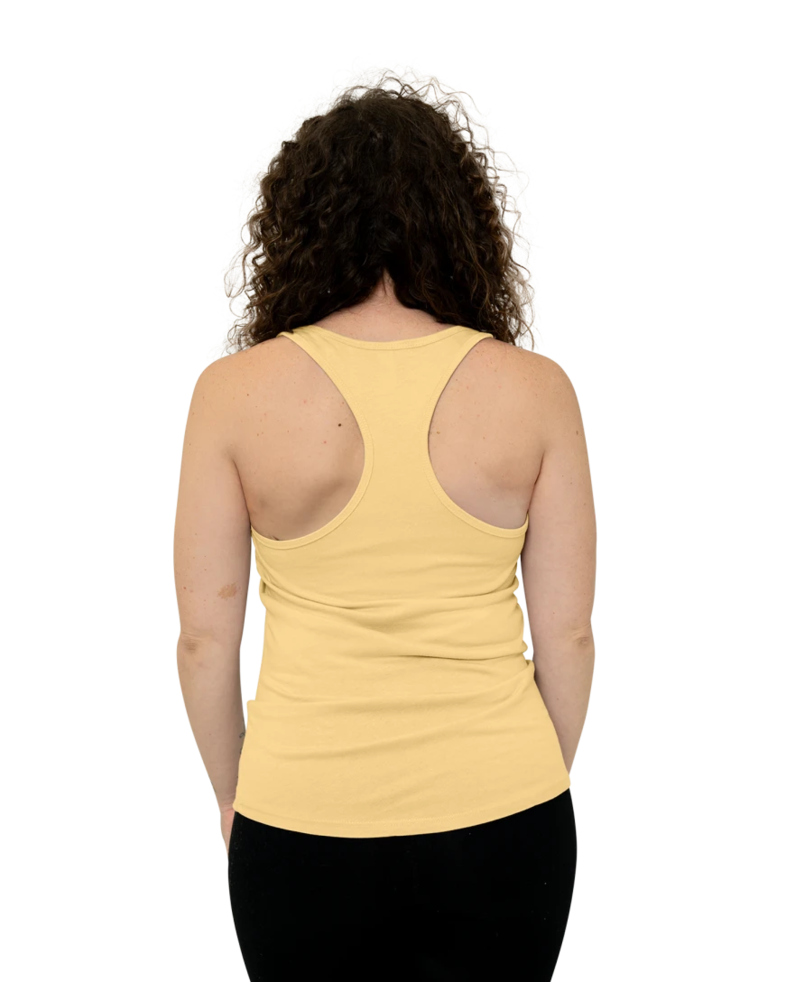 Image of a model wearing a Next Level 1533 Ladies Ideal Racerback Tank