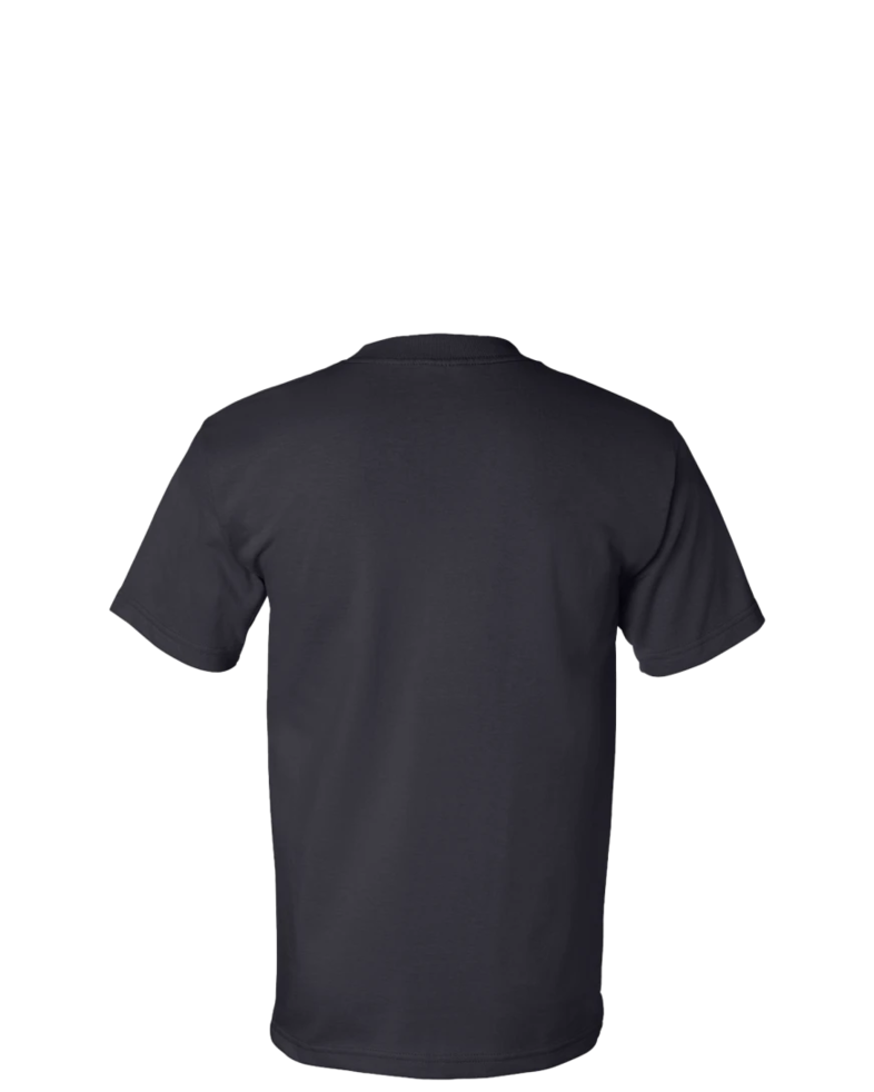 Image of a model wearing a 5100 Bayside USA-Made T-Shirt