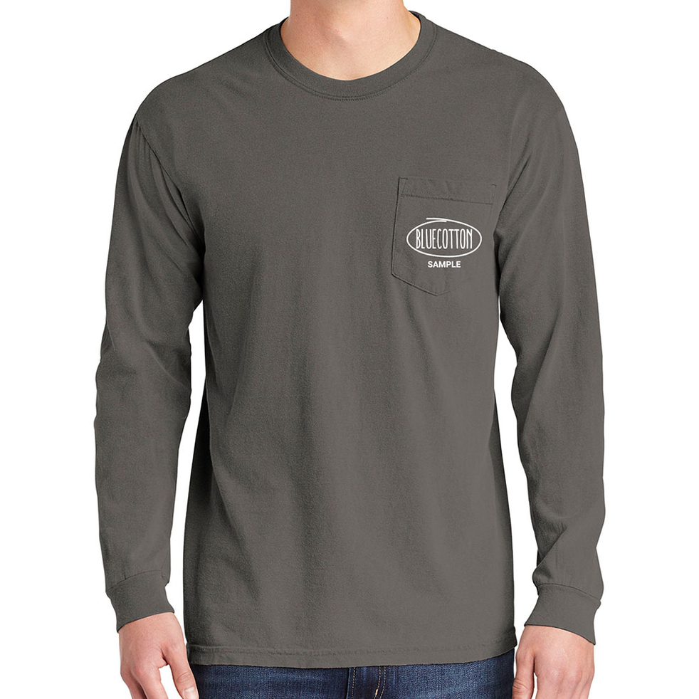 Image of CC4410 Comfort Colors Long Sleeve Pocket T-shirt