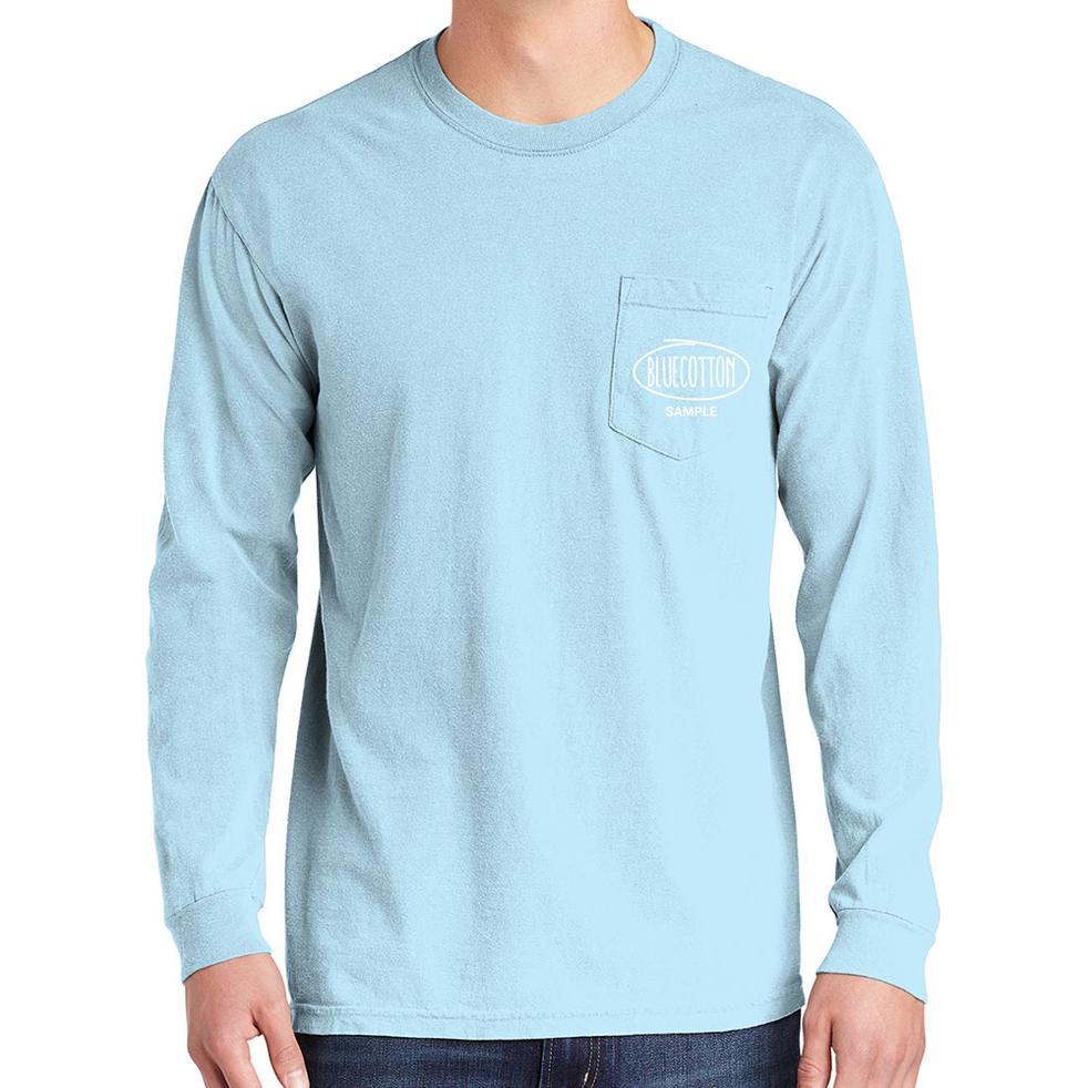 Image of CC4410 Comfort Colors Long Sleeve Pocket T-shirt