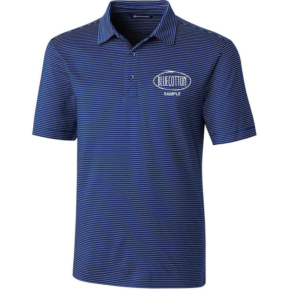 Image of MCK00144 Cutter & Buck Forge Pencil Stripe Stretch Mens Polo