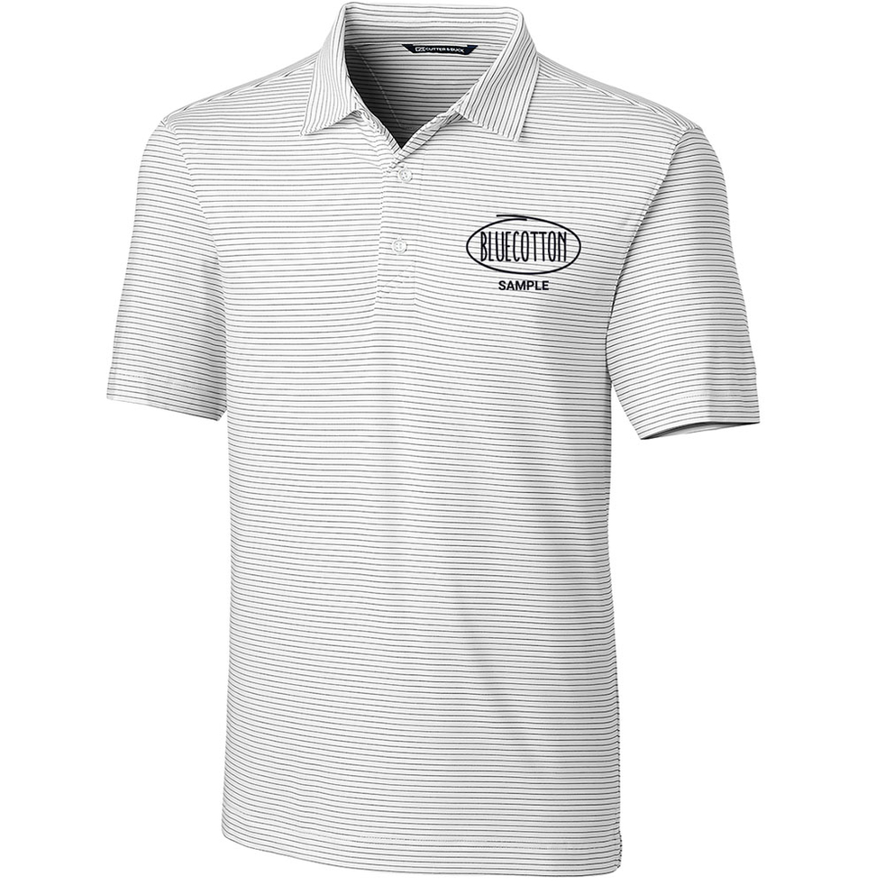 Image of MCK00144 Cutter & Buck Forge Pencil Stripe Stretch Mens Polo