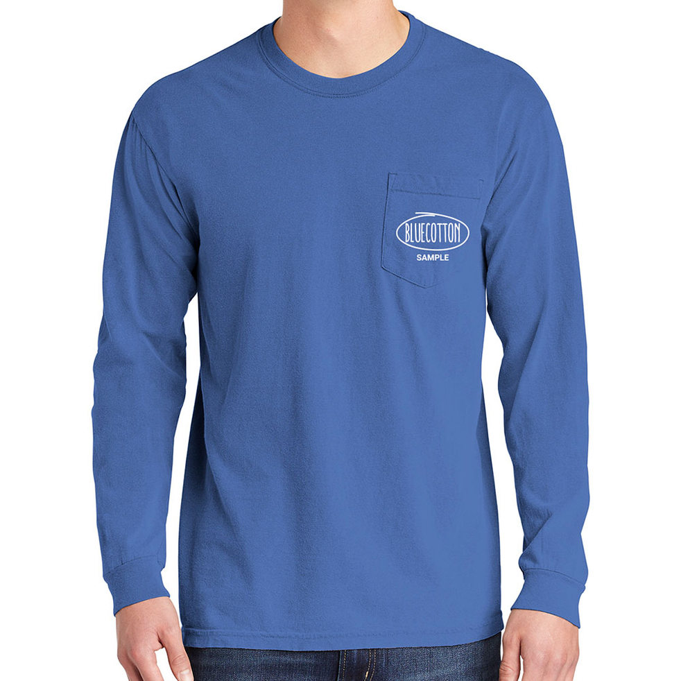 Image of CC4410 Comfort Colors Long Sleeve Pocket T-shirt