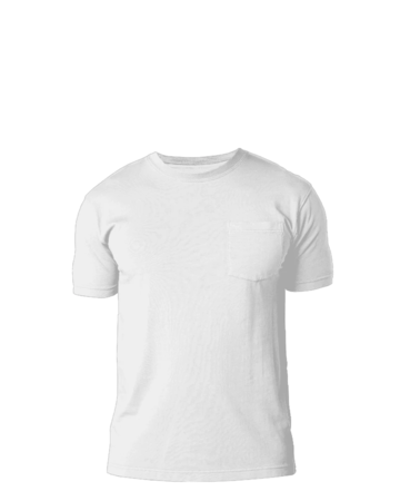 Model wearing a OU1620 Cotton Heritage Garment Dye Short Sleeve Pocket T-Shirt