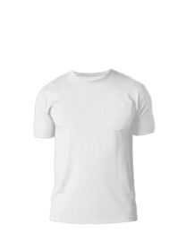 Image of a model wearing OU1620 Cotton Heritage Garment Dye Short Sleeve Pocket T-Shirt