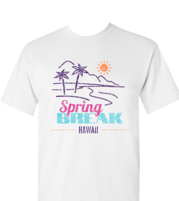 Spring Break Hawaii design idea