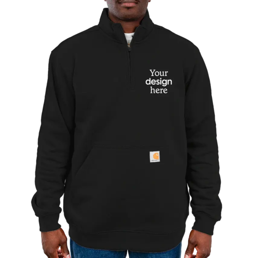 Sample image of CT105294 Carhartt Midweight 1/4-Zip Mock Neck Sweatshirt