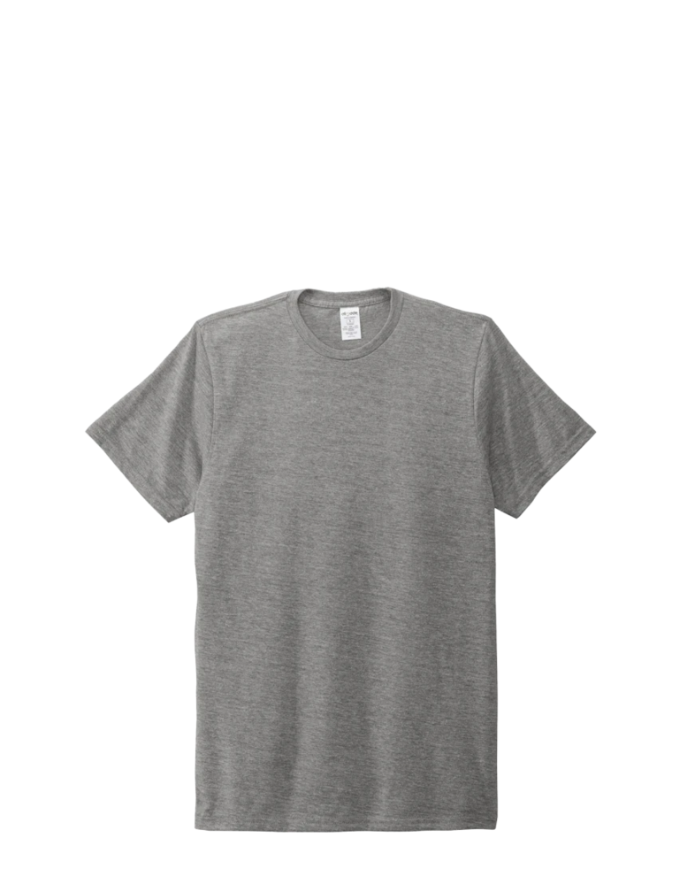 Image of a model wearing a AL2004 Allmade® Unisex Tri-Blend Tee