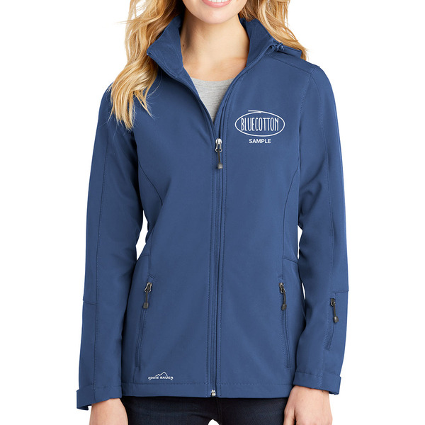 EB537 Eddie Bauer Ladies Hooded Soft Shell Parka