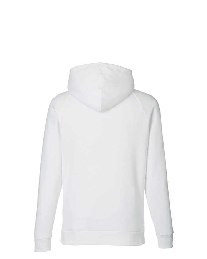 Image of a model wearing a 1379757 Under Armour Men's Rival Fleece Hooded Sweatshirt