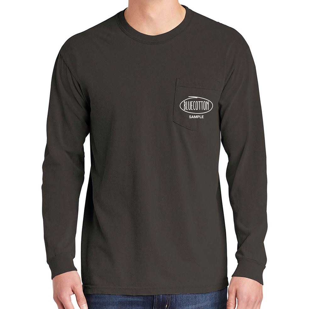 Image of CC4410 Comfort Colors Long Sleeve Pocket T-shirt