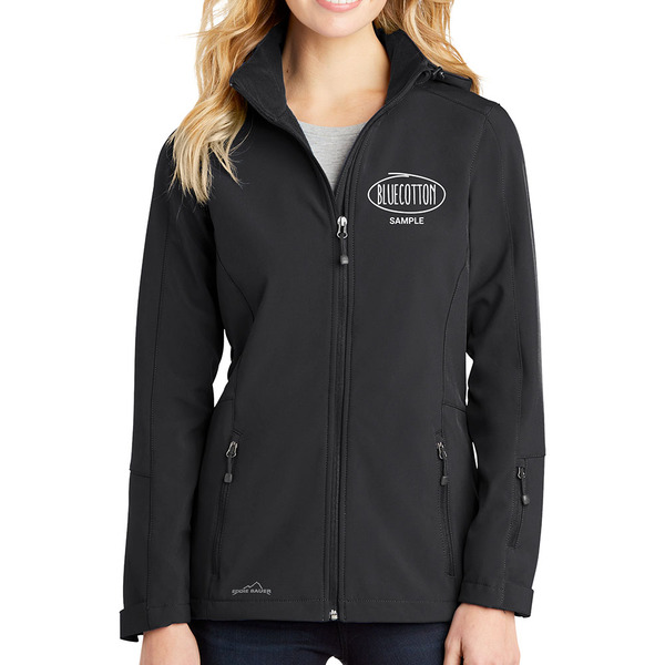 EB537 Eddie Bauer Ladies Hooded Soft Shell Parka