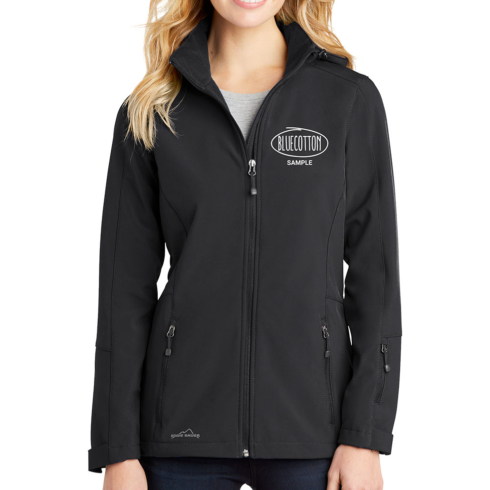 Image of EB537 Eddie Bauer Ladies Hooded Soft Shell Parka