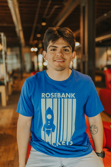 Customer wearing a 3001 Bella + Canvas Unisex Jersey Tee