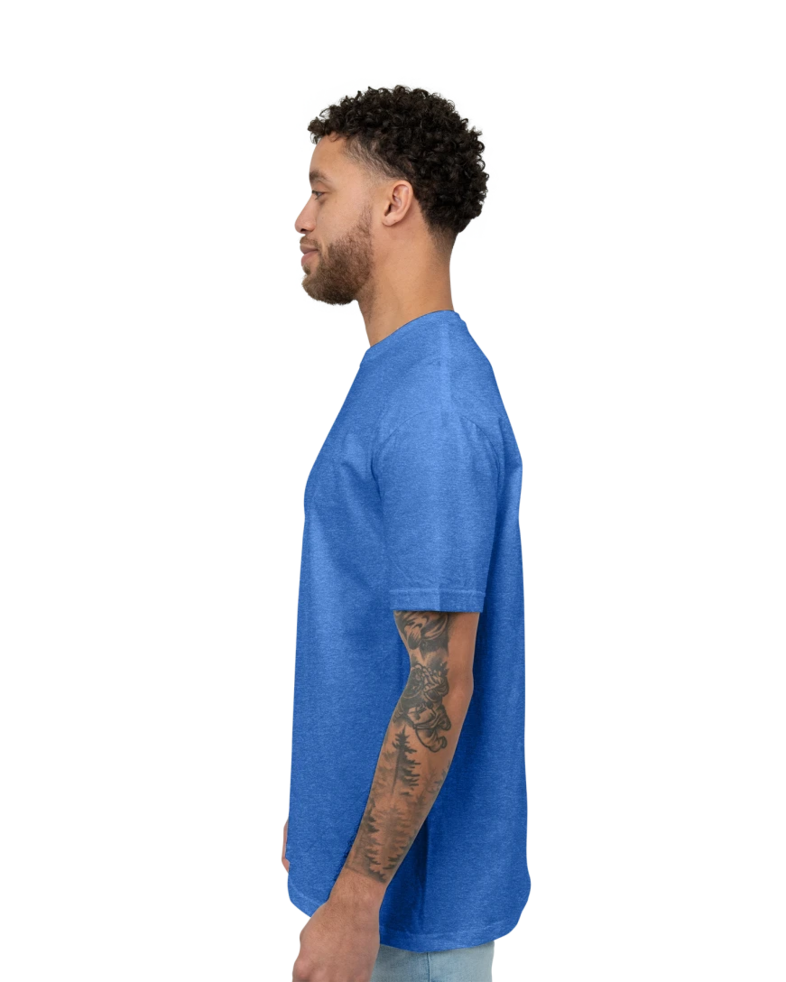 Image of a model wearing a 64000 Gildan SoftStyle Tee