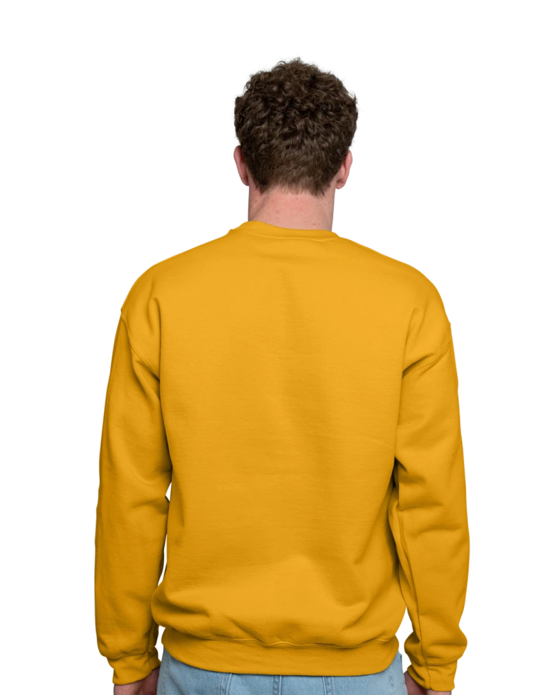 Image of a model wearing a 18000 Gildan Crewneck Sweatshirt